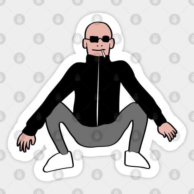 slav squat - gopnik Sticker by Slavstuff